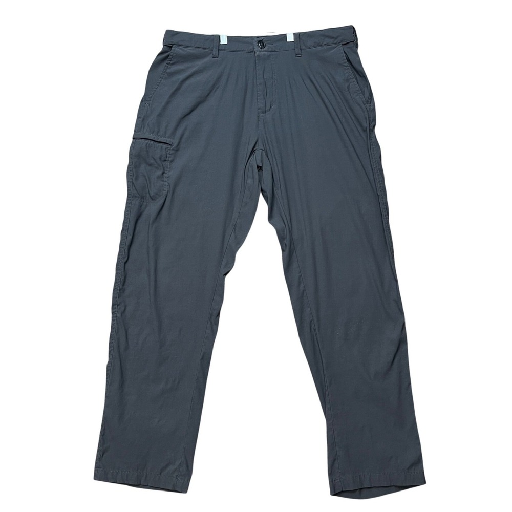 UB Tech Cargo Pants Mens 36x32 Gray Flat Front Stretch Straight Leg Union Bay